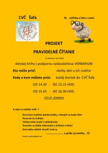 Projekt: Pravidelné čítanie @ CVČ Šaľa