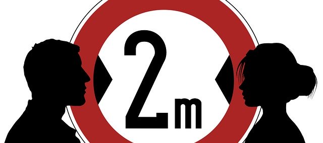 korona vírus odstup 2 metre