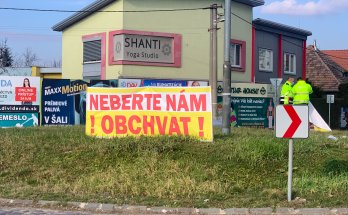 protest obchvat šaľa