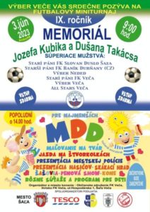 Memoriál Jozefa Kubika a Dušana Takácsa spojený s MDD @ Futbalový štadión FK Veča
