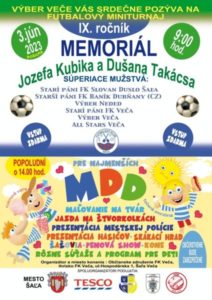 Memoriál Jozefa Kubika a Dušana Takácsa spojený s MDD @ Futbalový štadión FK Veča